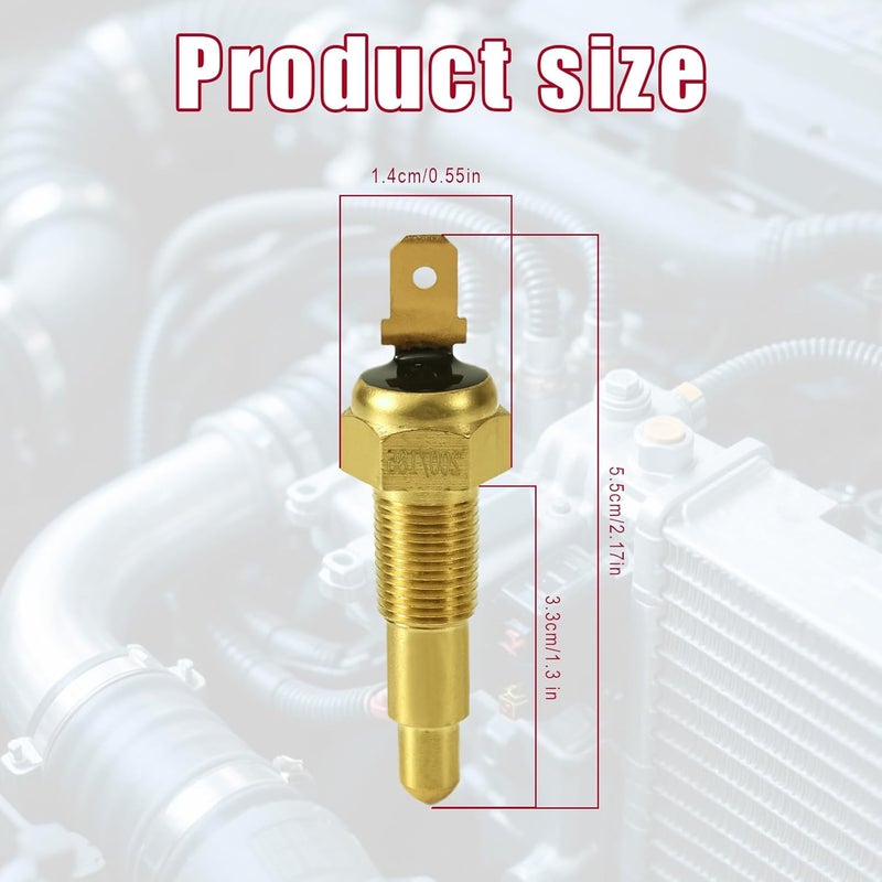BTFO 1/8" NPT Thermostat Fan Switch, 200°F On - 185°F Off Electric Fan Temperature Switch Automotive Engine Coolant Radiator Cooling Fans Temp Switches for Trucks Cars - Image 2